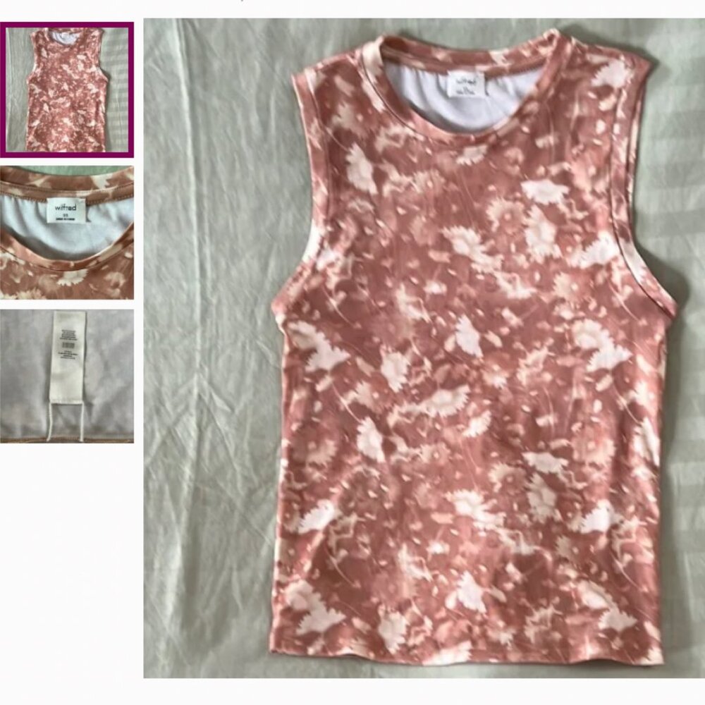 Wilfred Blush and Cream Sleeveless Tee
